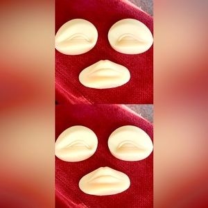 2x Beautician Mannequin Head latex/Silicone